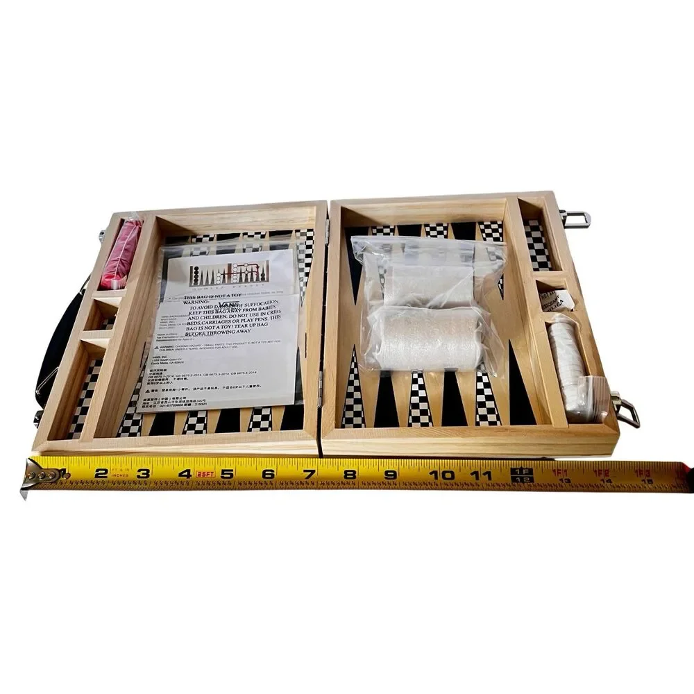 NEW Vans Off the Wall Exclusive Limited Edition Wooden Backgammon Board Game